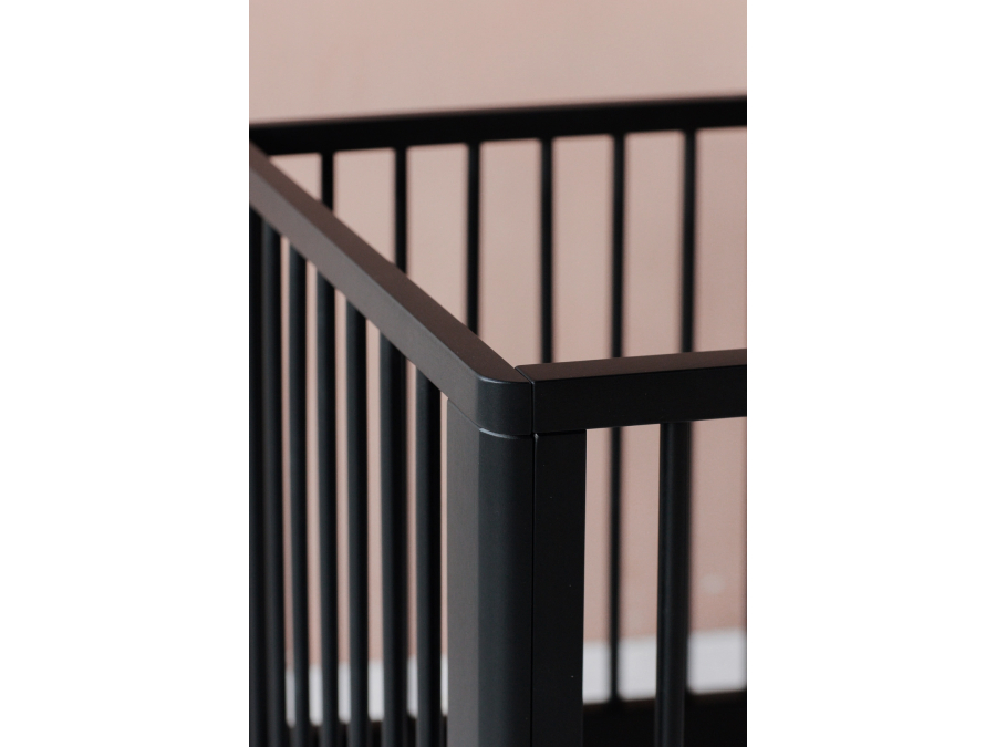 Karl & Fric Nox ledikant 60x120 - Black Satin - Afbeelding 5