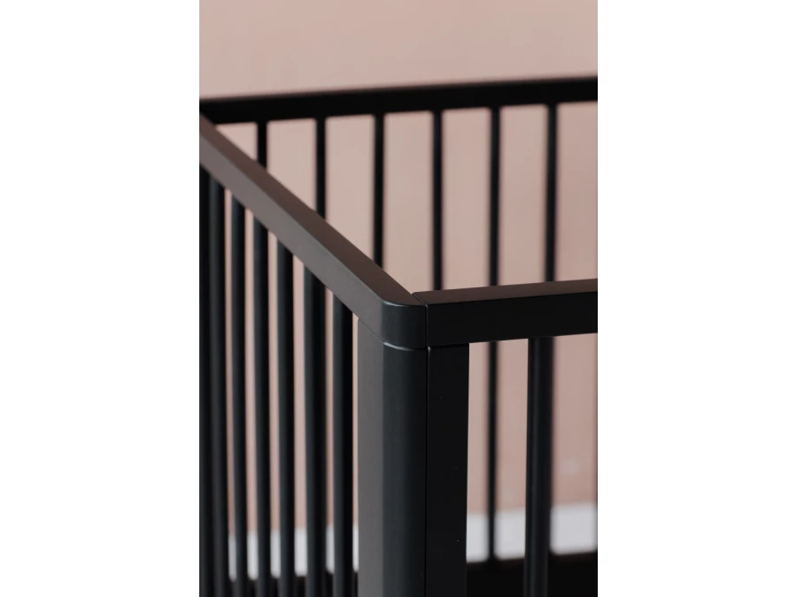 Karl & Fric Nox ledikant 60x120 - Black Satin - Afbeelding 5