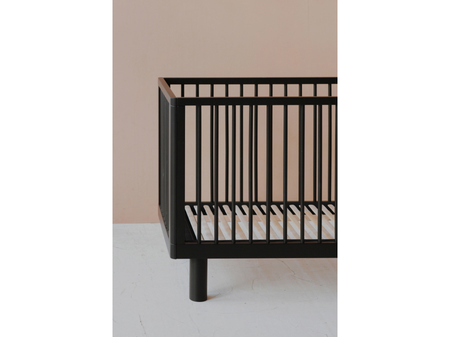 Karl & Fric Nox ledikant 60x120 - Black Satin - Afbeelding 6