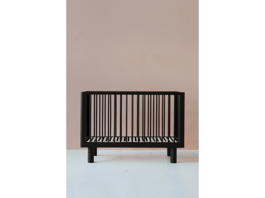 Karl & Fric Nox ledikant 60x120 - Black Satin - Afbeelding 2