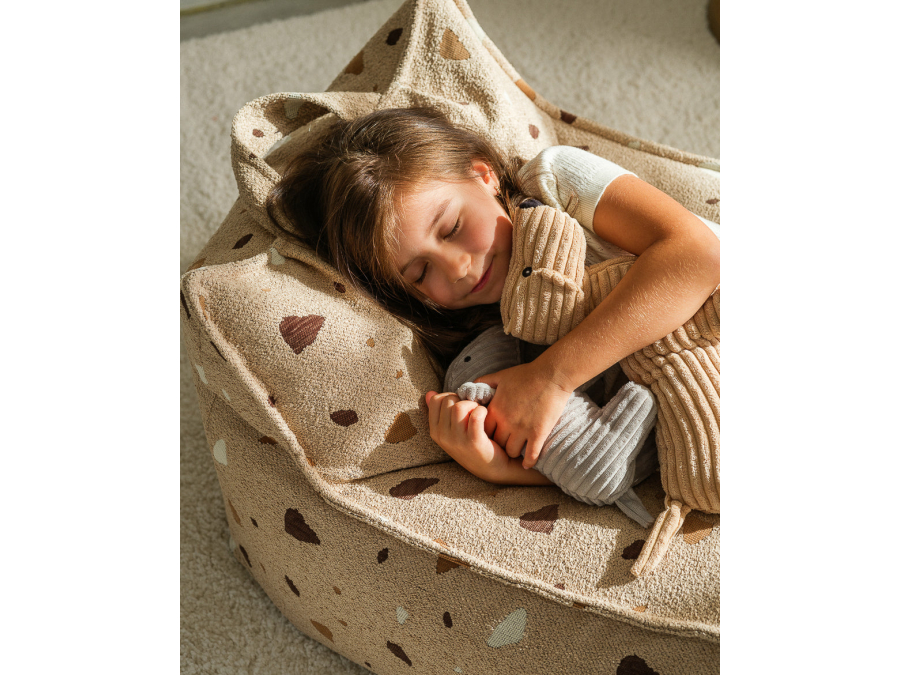 WigiWama Terrazzo beanbag chair - Sand - Afbeelding 10