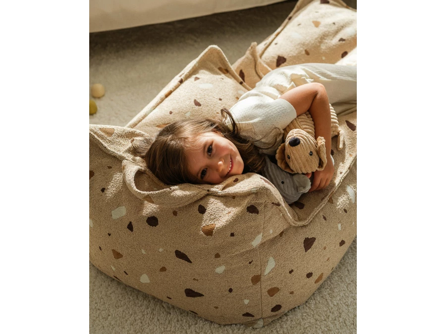 WigiWama Terrazzo beanbag chair - Sand - Afbeelding 9