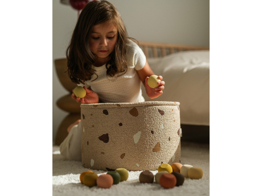 WigiWama Terrazzo poef - Sand - Afbeelding 5