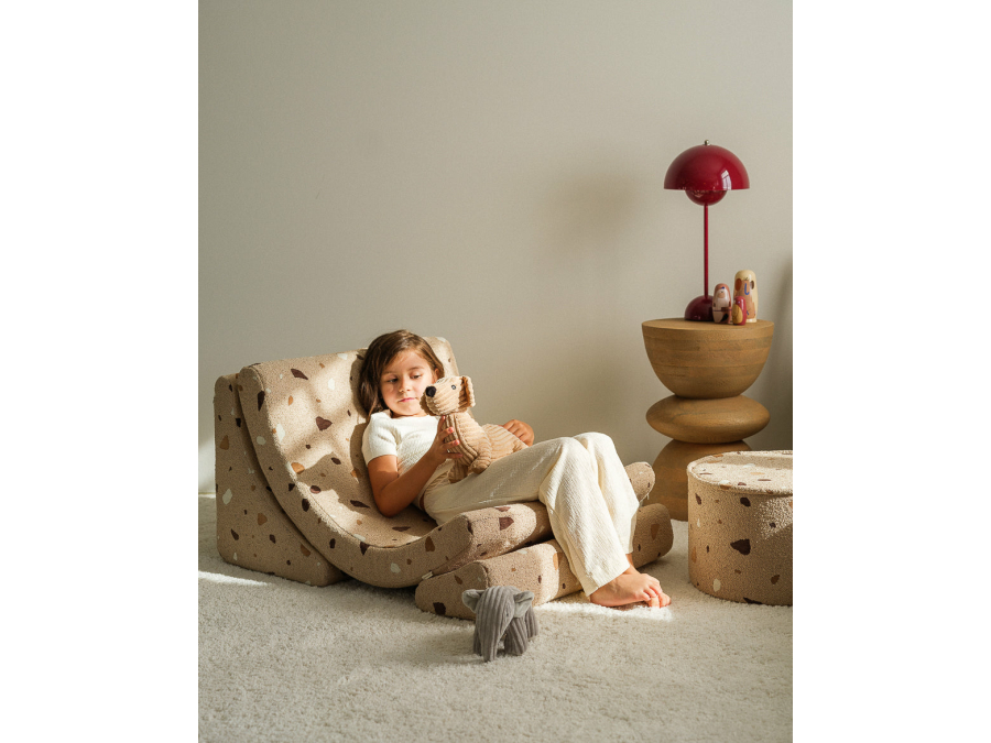 WigiWama Terrazzo moon chair - Sand - Afbeelding 10