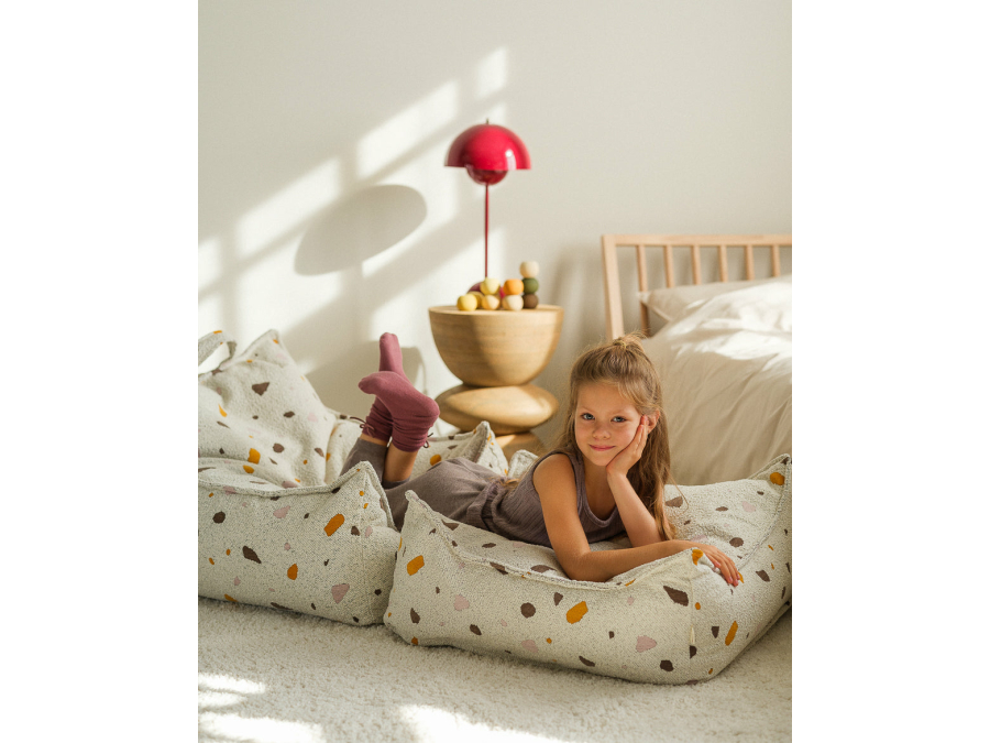 WigiWama Terrazzo beanbag chair - Marble - Afbeelding 6