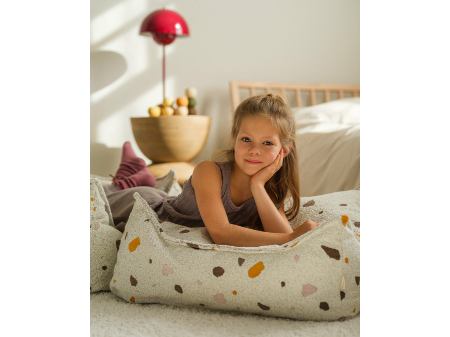 WigiWama Terrazzo square ottoman - Marble - Afbeelding 7
