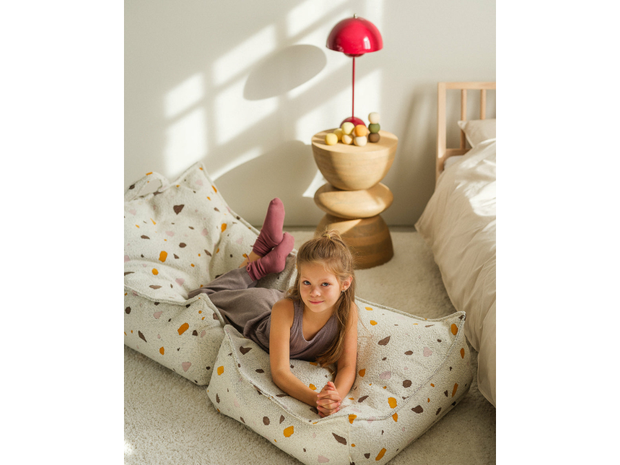 WigiWama Terrazzo square ottoman - Marble - Afbeelding 5