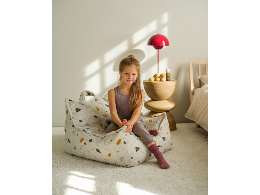 WigiWama Terrazzo beanbag chair - Marble - Afbeelding 7