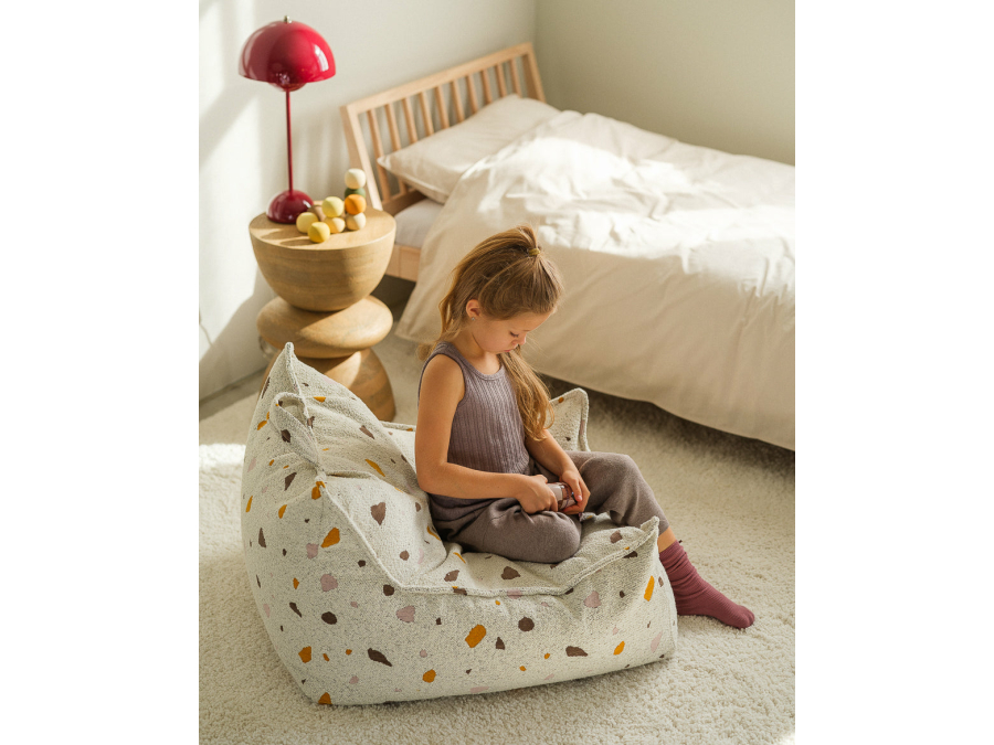 WigiWama Terrazzo beanbag chair - Marble - Afbeelding 8