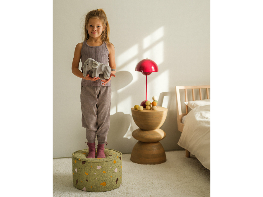 WigiWama Terrazzo poef - Moss - Afbeelding 6