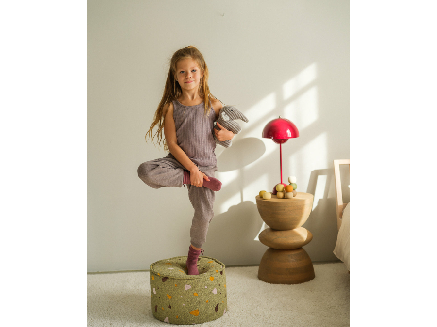 WigiWama Terrazzo poef - Moss - Afbeelding 4