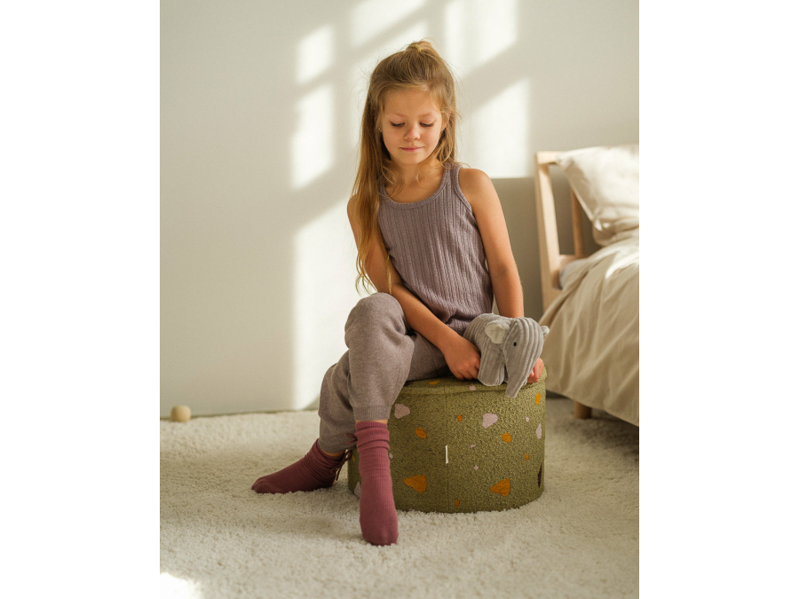 WigiWama Terrazzo poef - Moss - Afbeelding 5