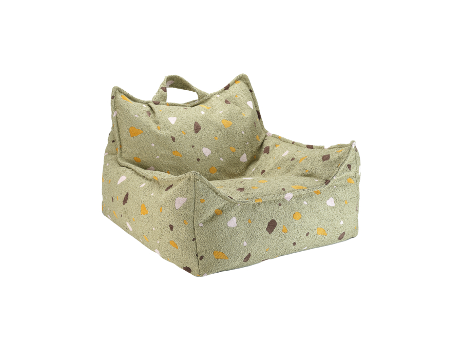 WigiWama Terrazzo beanbag chair - Moss