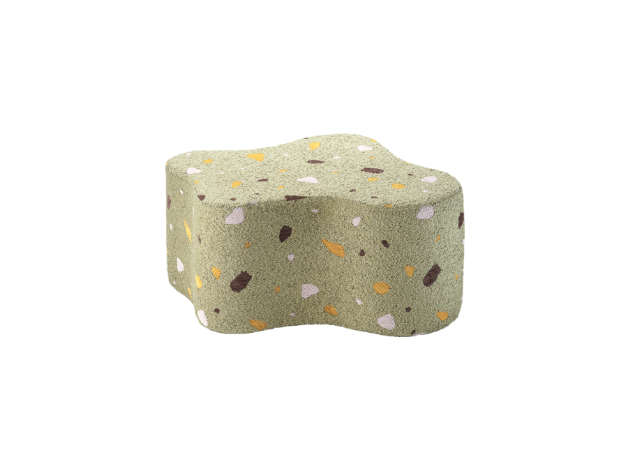 WigiWama Terrazzo cloud poef - Moss