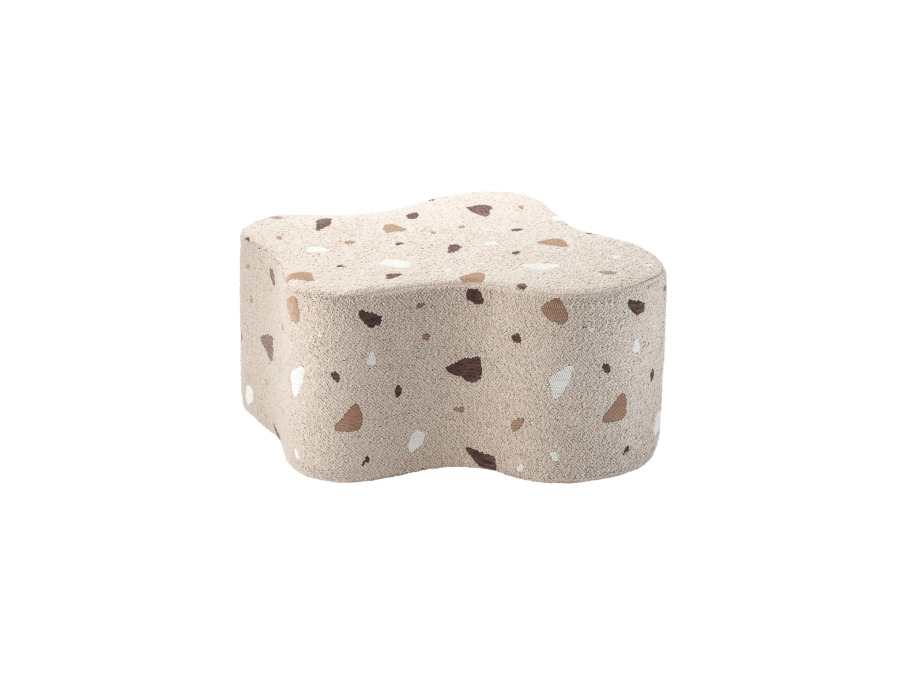WigiWama Terrazzo cloud poef - Sand