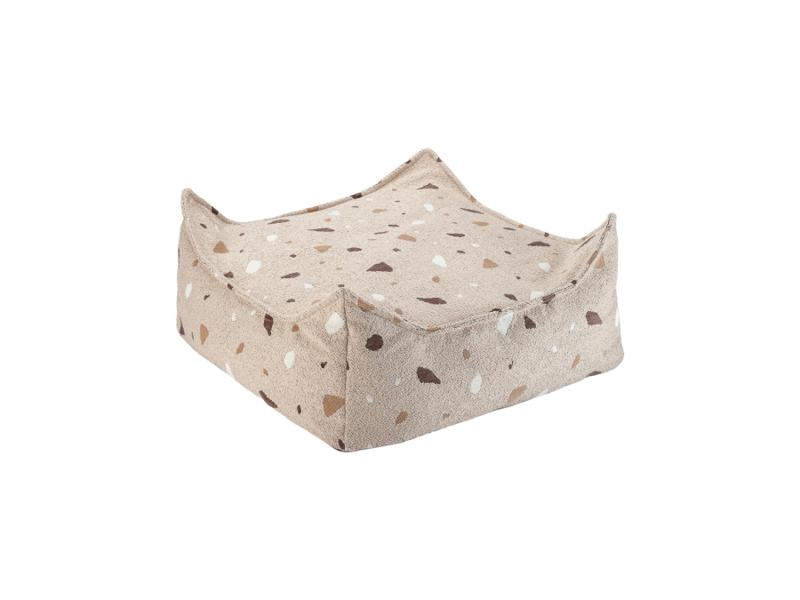 WigiWama Terrazzo square ottoman - Sand