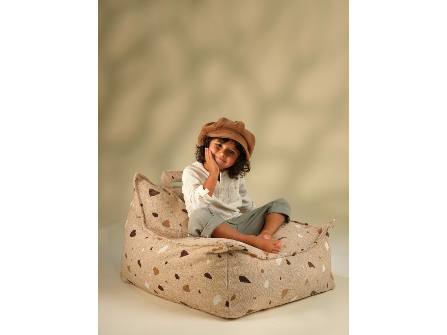 WigiWama Terrazzo beanbag chair - Sand - Afbeelding 11