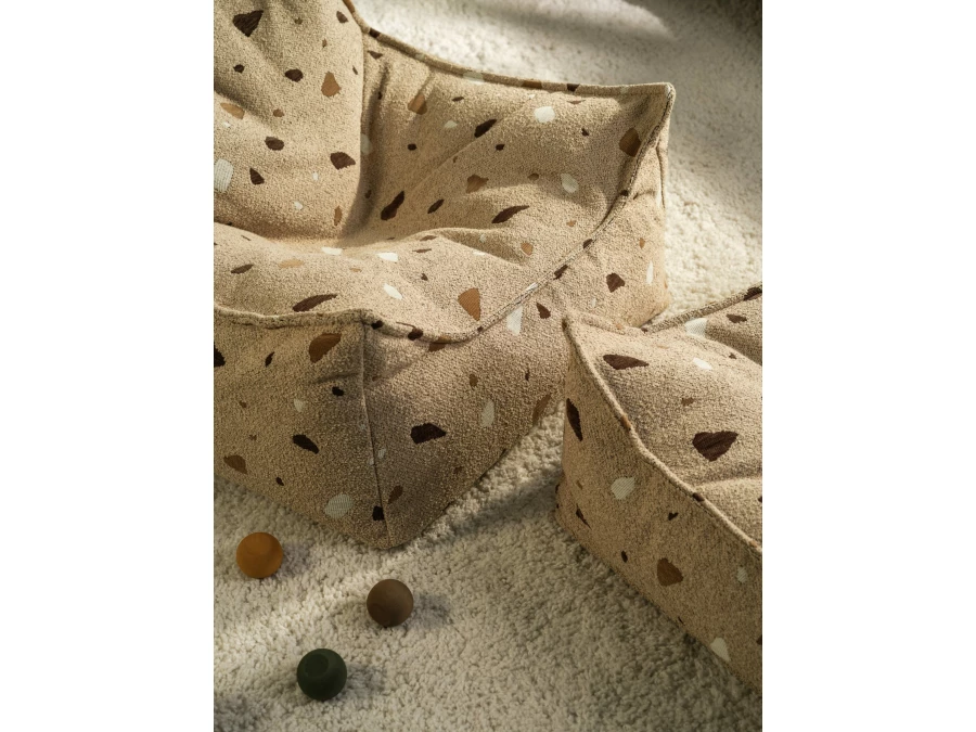 WigiWama Terrazzo beanbag chair - Sand - Afbeelding 6
