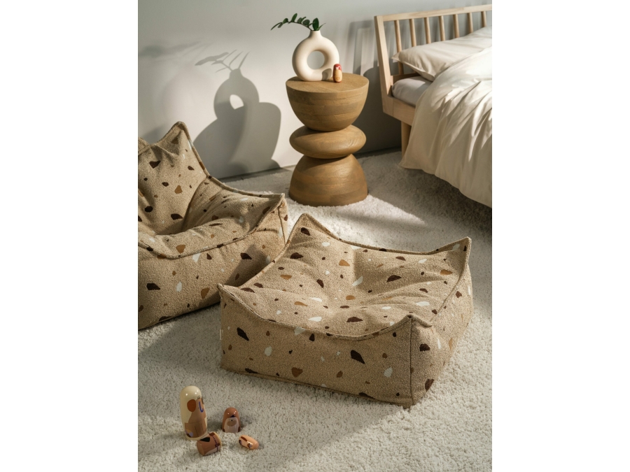 WigiWama Terrazzo beanbag chair - Sand - Afbeelding 5
