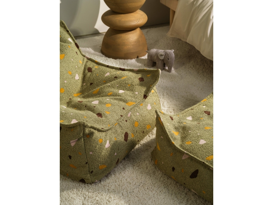 WigiWama Terrazzo beanbag chair - Moss - Afbeelding 7