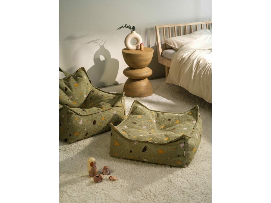 WigiWama Terrazzo beanbag chair - Moss - Afbeelding 6