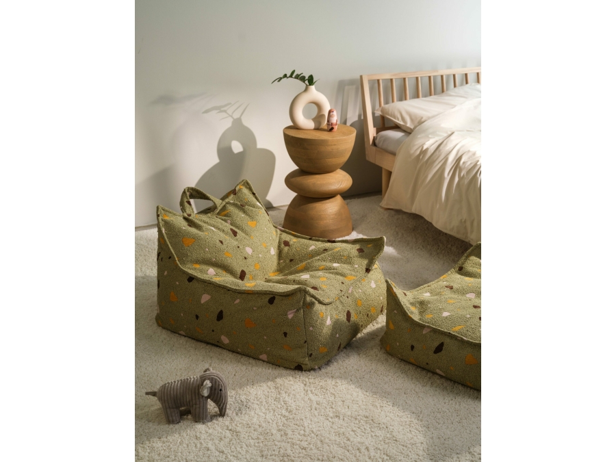 WigiWama Terrazzo beanbag chair - Moss - Afbeelding 5