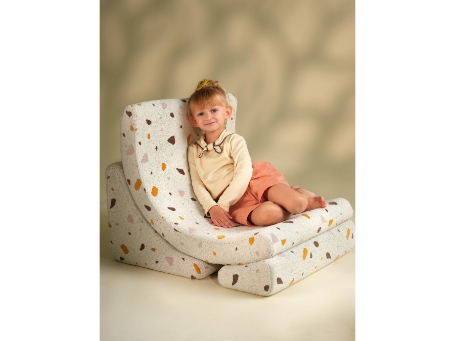 WigiWama Terrazzo moon chair - Marble - Afbeelding 5