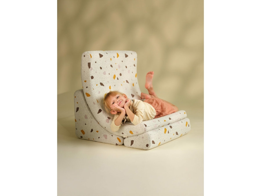WigiWama Terrazzo moon chair - Marble - Afbeelding 4