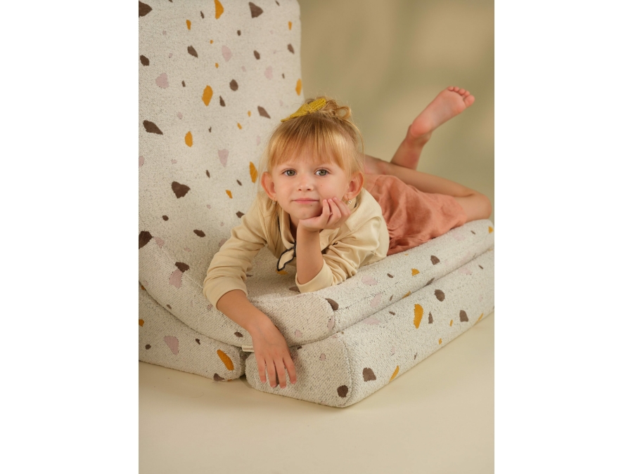 WigiWama Terrazzo moon chair - Marble - Afbeelding 6