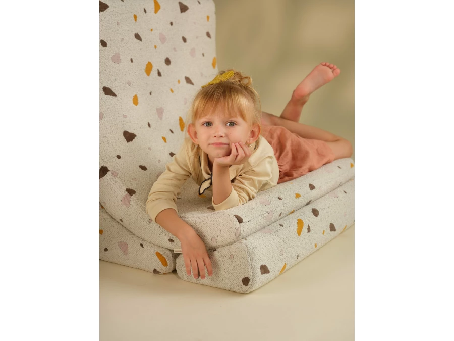 WigiWama Terrazzo moon chair - Marble - Afbeelding 6
