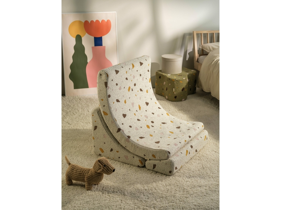 WigiWama Terrazzo moon chair - Marble - Afbeelding 3