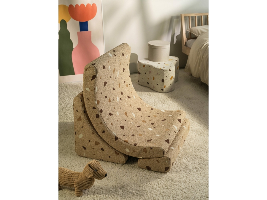 WigiWama Terrazzo moon chair - Sand - Afbeelding 5