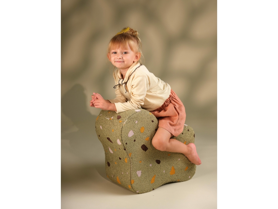 WigiWama Terrazzo cloud poef - Moss - Afbeelding 6