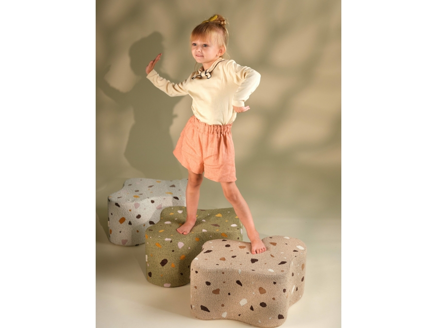 WigiWama Terrazzo cloud poef - Marble - Afbeelding 10