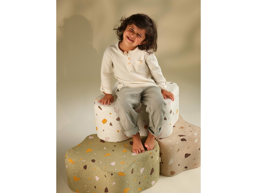 WigiWama Terrazzo cloud poef - Marble - Afbeelding 11