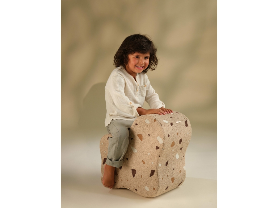 WigiWama Terrazzo cloud poef - Sand - Afbeelding 10