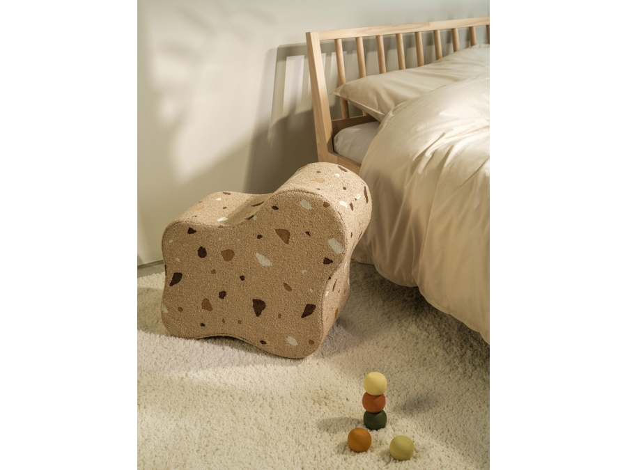 WigiWama Terrazzo cloud poef - Sand - Afbeelding 5