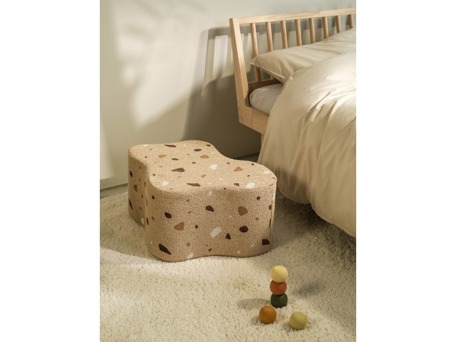 WigiWama Terrazzo cloud poef - Sand - Afbeelding 4