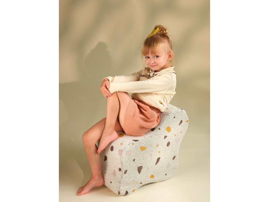 WigiWama Terrazzo cloud poef - Marble - Afbeelding 8