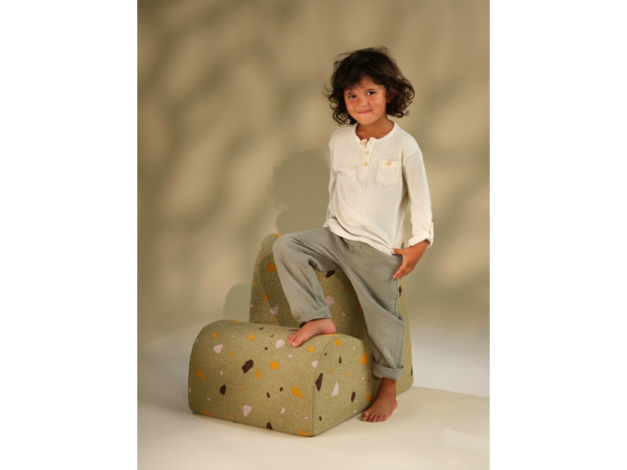 WigiWama Terrazzo cloud chair - Moss - Afbeelding 8