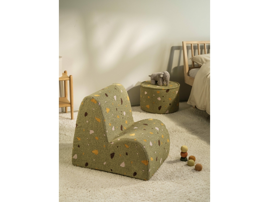WigiWama Terrazzo poef - Moss - Afbeelding 3