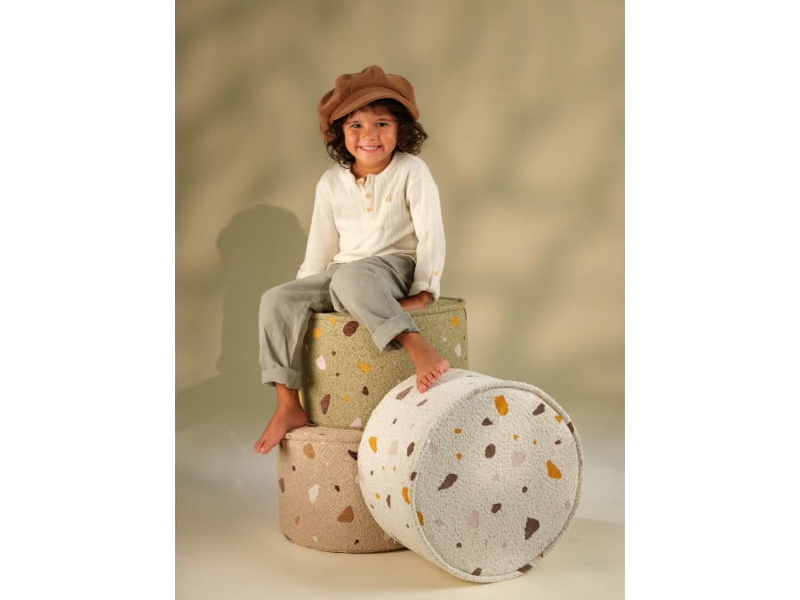 WigiWama Terrazzo poef - Sand - Afbeelding 6