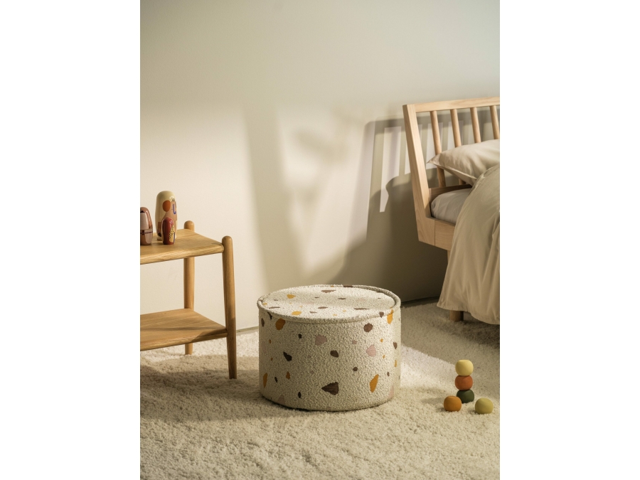 WigiWama Terrazzo poef - Marble - Afbeelding 4