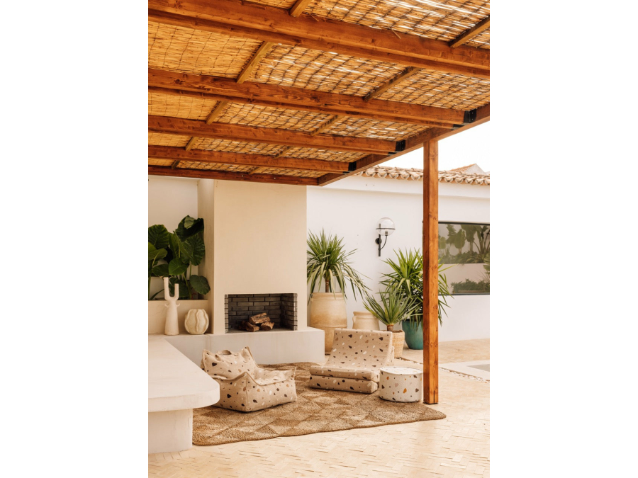 WigiWama Terrazzo poef - Marble - Afbeelding 3