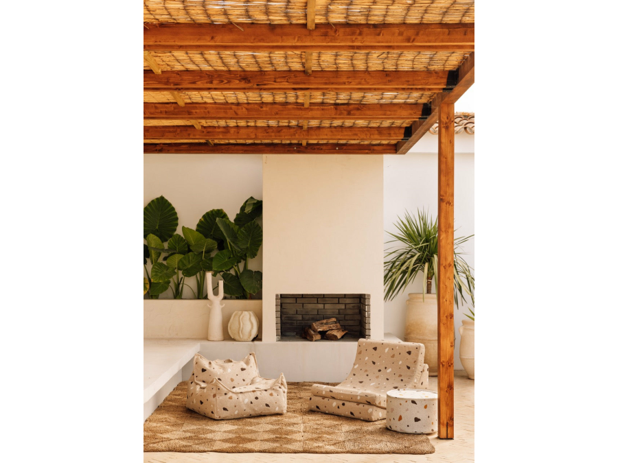 WigiWama Terrazzo beanbag chair - Sand - Afbeelding 2