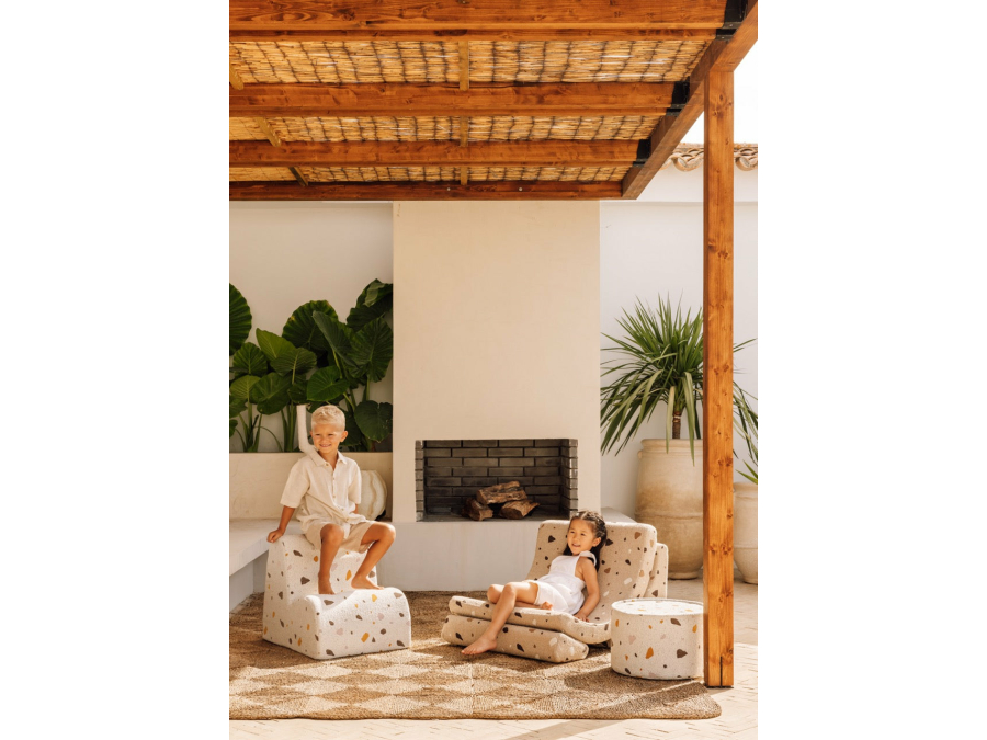 WigiWama Terrazzo moon chair - Sand - Afbeelding 3