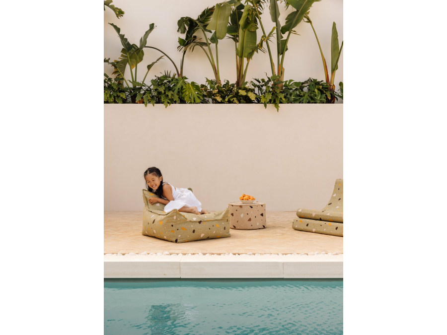 WigiWama Terrazzo poef - Sand - Afbeelding 2