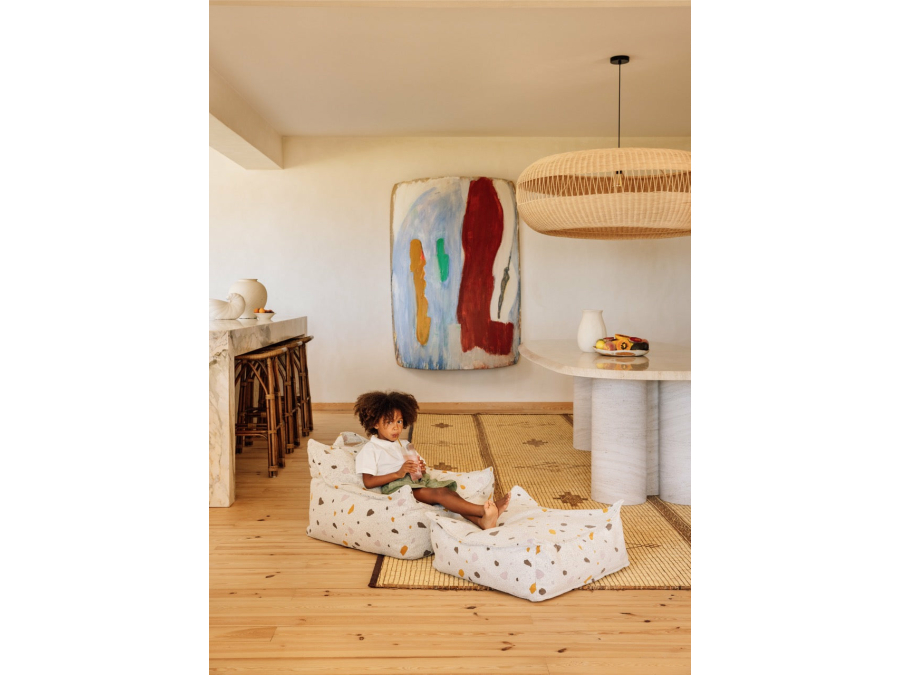 WigiWama Terrazzo beanbag chair - Marble - Afbeelding 3