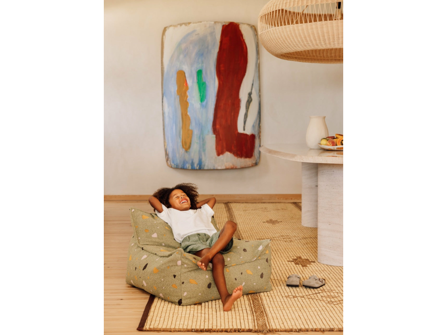 WigiWama Terrazzo beanbag chair - Moss - Afbeelding 2