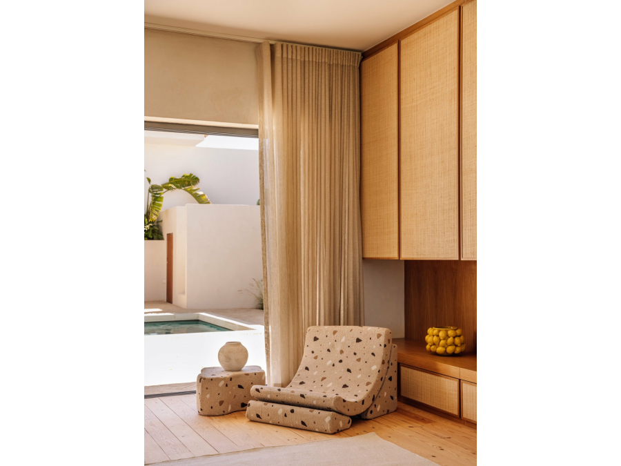 WigiWama Terrazzo moon chair - Sand - Afbeelding 2